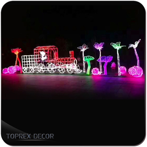 <span class=keywords><strong>Toprex</strong></span> Vente Chaude Lumières LED Extérieures IP65 pour Jardin, Lumières Décoratives de Train, Traîneau, Décoration de Cour de Train Impressionnante, Lumières de Noël LED - Product Image 4