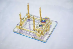 Mosquée islamique, modèle de mosquée islamique, en cristal, élégant, en vente