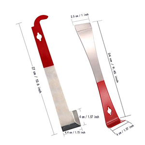 Nueva herramienta raspadora de colmena de acero inoxidable Equipo de cría de animales con condición de pintura roja Nuevo - Product Image 3
