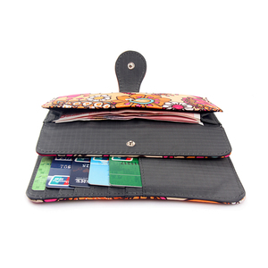 Portefeuille de <span class=keywords><strong>voyage</strong></span> en nylon pour femmes et jeunes filles, motif de dessin animé unique, long, <span class=keywords><strong>pas</strong></span> <span class=keywords><strong>cher</strong></span>, argent personnalisé, clip imprimé numérique - Product Image 5