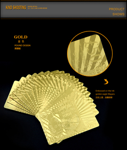 Shunda Plated ไพ่โป๊กเกอร์ Kem, ไพ่พีวีซีโปร่งใสสินค้าใหม่24K 100% กันน้ำออกแบบได้ตามต้องการ - Product Image 5