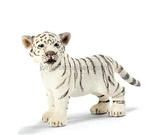 Lifelike zoo animal toy plastic tiger, Plastic zoo animal set toy,Custom realistic zoo animals plastic toy