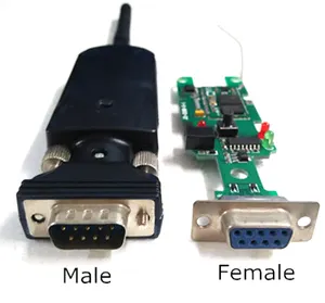 JINOU Bluetooth RS232 Serienaadapter 100 m mit DB9 Serienausgang für drahtlose Datenübertragung von Bluetooth Scanner/Drucker