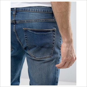 Venta caliente Luz Blue Jeans Pantalones Vaqueros de Compra A Granel Nuevo Estilo Pantalones Vaqueros Reprimida Hombres - Product Image 3