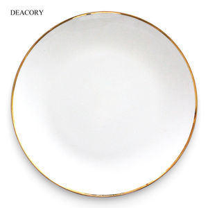 Juego de <span class=keywords><strong>cubiertos</strong></span> de acampada martillados dorados de acero inoxidable al por mayor <span class=keywords><strong>y</strong></span> placa de cargador de cristal con borde dorado para boda - Product Image 6