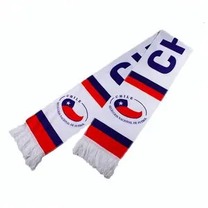 football cup Qatar 2022 football Argentina Copa America fleece material print Chile scarf for football fans