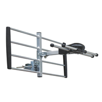 Antenne extérieure amplifiée Xinxidi, antenne HDTV, antenne DTT, antenne extérieure à double polarisation, antenne Yagi pliable pour extérieur, HDA-201L2