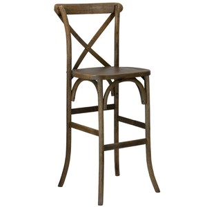 Tabourets de <span class=keywords><strong>bar</strong></span> modernes en métal antique chaises à dossier croisé pour la maison, le restaurant ou l'extérieur cadre en <span class=keywords><strong>bois</strong></span> d'occasion bon marché d'usine - Product Image 5