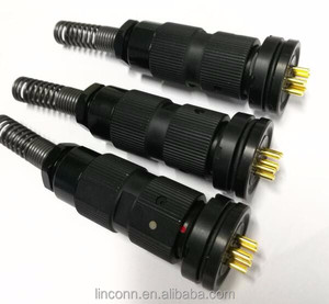מחבר קפיצי נחושת 6 פינים 27 פינים DIN U-329/U-283 עם דירוג IP67 ליישומי תעופה ורכב - Product Image 3