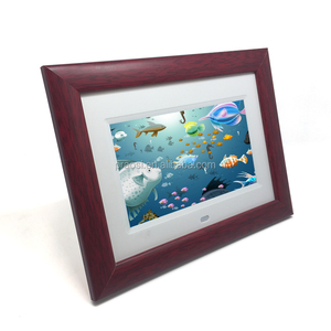 Pil enerjili ahşap dijital fotoğraf çerçevesi - Product Image 4