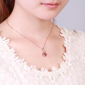 Phoenix Pendant <strong>Ruby</strong> Inlayed Clavicle <strong>Necklace</strong> for Women - Product Image 6