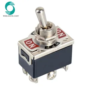 KN3(C)-203(AA) 15A 250V 3 POSITION DPDT 6-Pin E-TEN1322 medium toggle switch