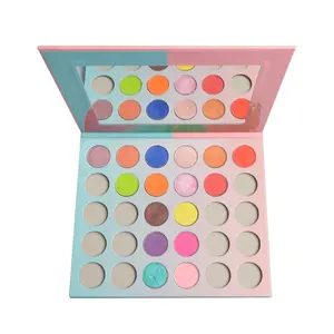 High Pigment Eye Makeup Your Own Brand Name Packaging 30 Eyeshadow Palette