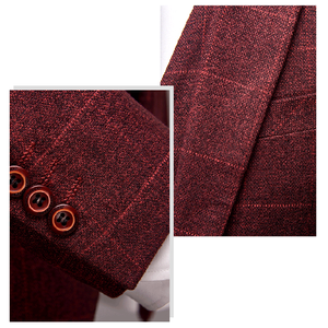 Traje de tres piezas moderno a medida para traje de pantalón formal - Product Image 4