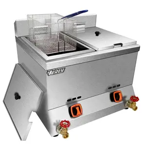 Gas Deep Fryer with oil valve HY-78