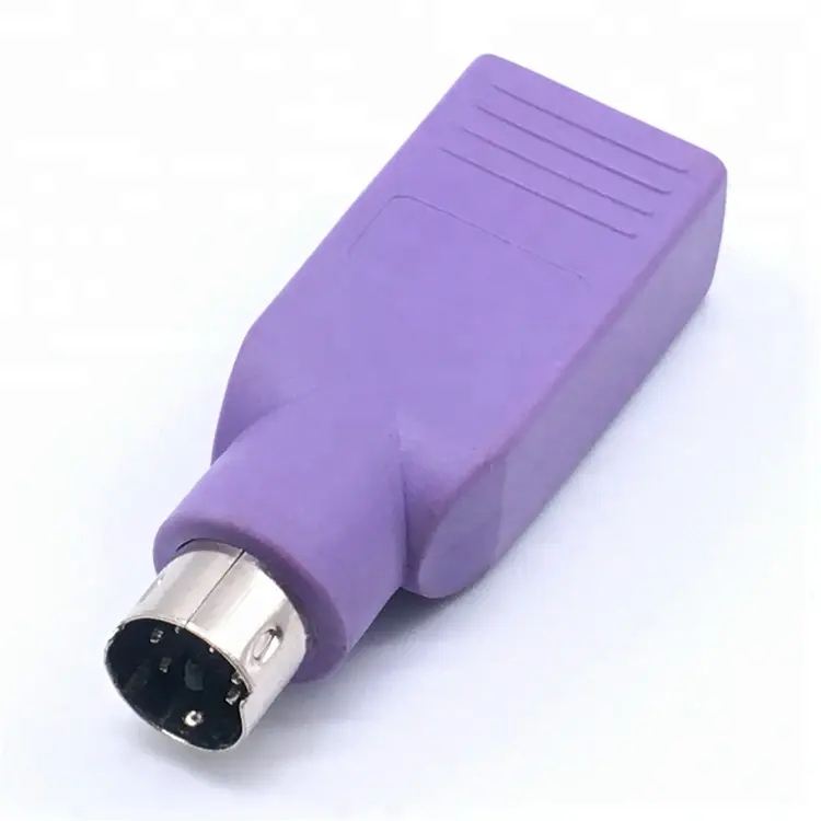 Adaptor USB Ke PS2, Adaptor Mouse Keyboard, Adaptor USB A Female Ke PS2 Mini DIN 6pin Male