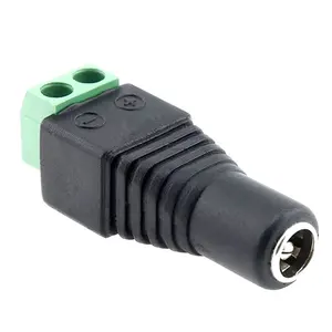 Connecteur de prise Jack 5.5mm/2.1mm, 5 pièces, Terminal à vis femelle en acier inoxydable