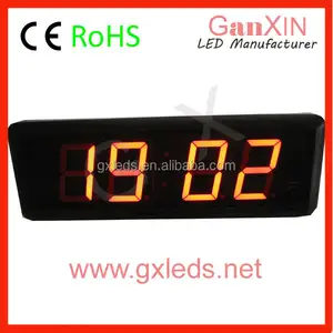 Ultronic trạm thời tiết đồng hồ nhỏ 2.3 inch led alarm clock 4 kỹ thuật số red led đồng hồ báo thức