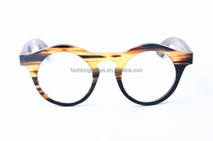 Vintage redondo blanco cuerno de búfalo gafas anteojos MN268 - Product Image 1