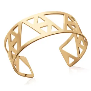 Gelang Manset Geometris, Gelang Pulsera Lebar Berongga Stainless Steel untuk Pesona Wanita untuk Membuat Perhiasan Gelang