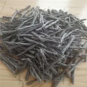 Macro Synthetic Fibre PP Fiber Twist Bunchy Form For Reinforcement Concrete