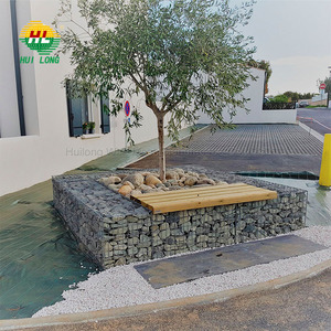 <span class=keywords><strong>Homgeek</strong></span> Jardinière à Gabion (pierres non incluses) en Acier Galvanisé avec Grande Capacité de Charge Argenté 90 x 50 x 100cm - Product Image 6