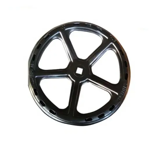 custom good quality machined metal manual hand wheels parts, custom high performance steel wheels