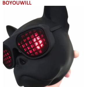 Boyouwill al por mayor Bulldog cabeza altavoz portátil cachorro con gafas perro Altavoz Bluetooth para el teléfono móvil - Product Image 5