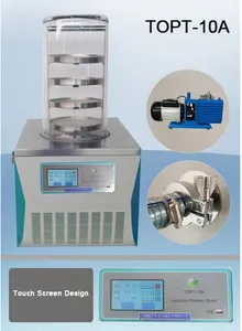 CE ve ISO sertifikalı laboratuvar lyophilizer/ilaç dondurularak kurutma/mini vakum dondurularak kurutma ekipmanları