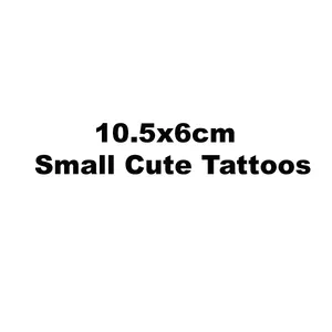 Каталог маленьких милых временных наклеек для татуировок в японском и корейском стиле 10,5x6 см