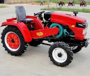El mejor mini tractor compacto, fabricado en china, cinturón de un cilindro, transimission 304 30hp 4WD
