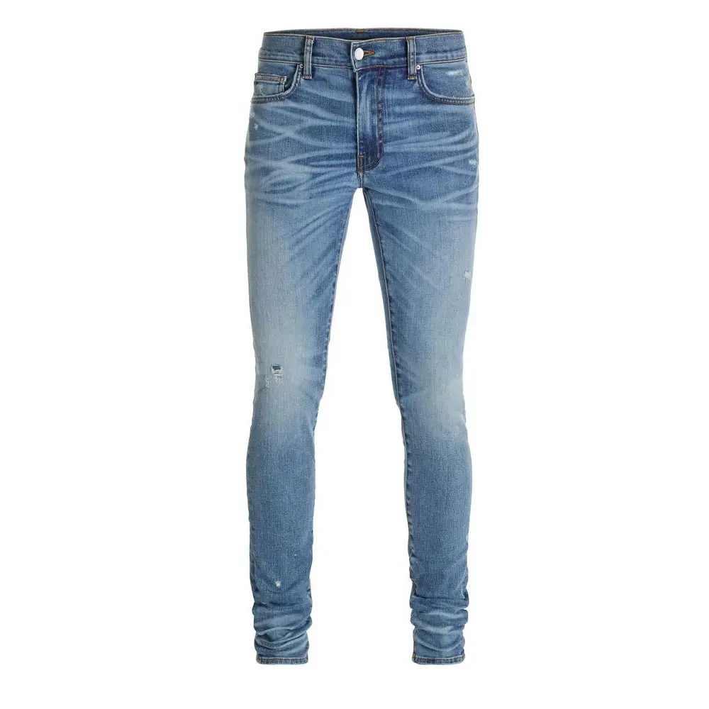 DiZNEW jeans skinny da uomo personalizzati all'ingrosso super stretch jeans da strada da uomo