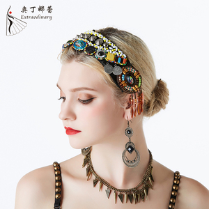 2019 Tribal Buikdans Munt Hoofddeksel Vrouwen Mode Haar Sieraden Kwast Zigeuner Hoofdband - Product Image 3