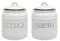 Custom Ceramic Glazed Sugar and Salt Canister for Kitchen Spice Storage for Giveaways with Multifunction Design