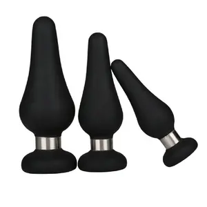 china supplier anal butt plug set anal dildo with anal bead sex toy, prostate stimulation sex toys