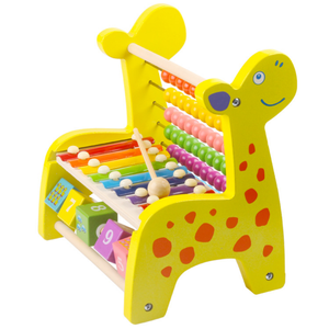Montessori đồ chơi Xylophone Harp đồ chơi bằng gỗ dễ thương deer shape harp - Product Image 1