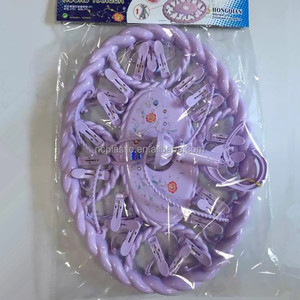 Draagbare Multifunctionele Kleerhanger Droogrek Houder + 20 Clips