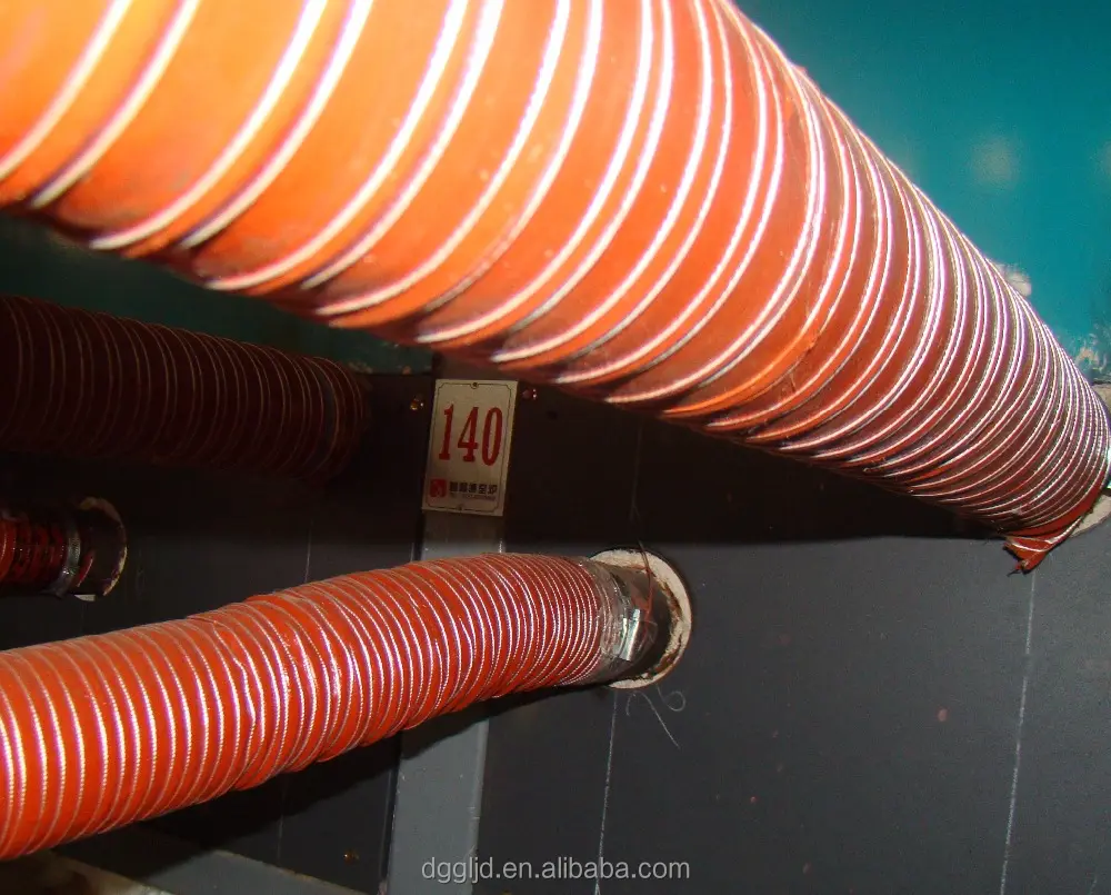 Tube de protection en silicone, m, prix de gros, tuyau coupe-vent en fibre de verre, conduit HVAC