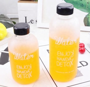 Custom logo Personalized 600ml Glass Fruit <strong>Infused</strong> Mineral <strong>Water</strong> Beverage Drinking <strong>Bottle</strong> with logo - Product Image 6