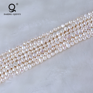 Perles baroques naturelles <span class=keywords><strong>en</strong></span> <span class=keywords><strong>vrac</strong></span> <span class=keywords><strong>en</strong></span> brins pour la fabrication de colliers, qualité 3A - Product Image 2