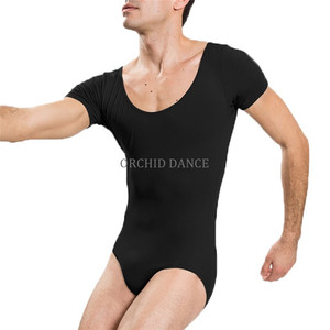 Body da Danza Classica per Uomo in Nylon Spandex Lucido di Alta Qualità, Basso MOQ - Product Image 1