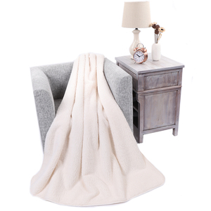 50x60 tùy chỉnh màu be lót trắng <span class=keywords><strong>Micro</strong></span> Mink <span class=keywords><strong>Sherpa</strong></span> thăng hoa lông cừu chăn ném không in dấu 2-ply chăn trống nhà máy - Product Image 2