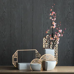 Arabo modello di stile della lega di oro di lusso di disegno electropating regalo vaso box per i fiori cioccolatini