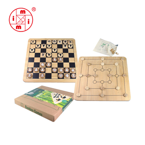 Juegos de Madera 2 en 1, Juego de <span class=keywords><strong>Ludo</strong></span> y Damas Chinas de Fábrica ICTI - Product Image 3