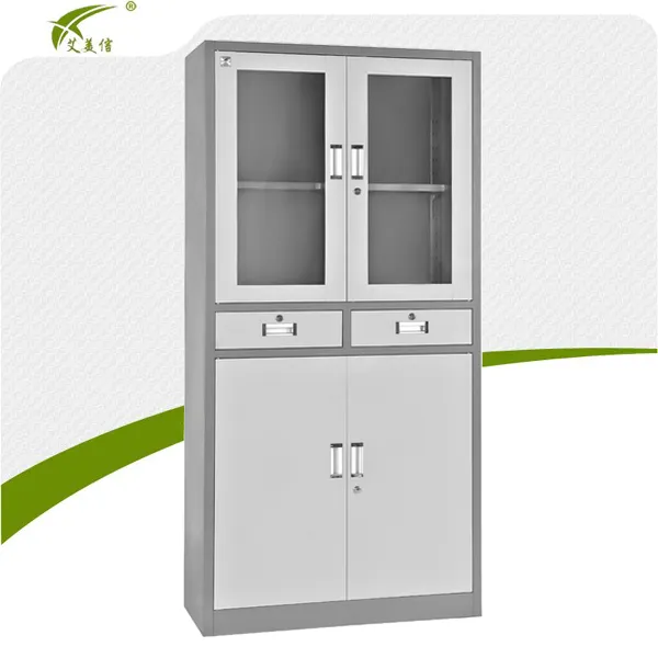 2016 metal office furniture steel folding cupboard with two drawers