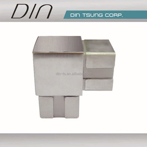 Stainless Steel Square Railing Elbow Joint <b>Wall</b> <b>Mounted</b> Minimalist Design Rust Resistant Stair <b>Railings</b> Handrails - Product Image 1