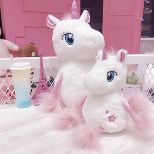 Adorable Pink &amp; White <strong>Unicorn</strong> Plush Fluffy Magical <strong>Unicorn</strong> <strong>Toys</strong> for Girls - Product Image 4