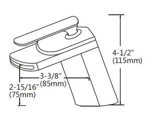 Robinet mitigeur de lavabo d'eau, corps en laiton, évier de salle de bains - Product Image 2
