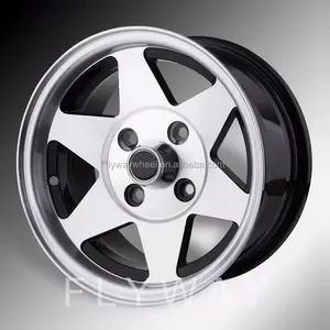 Cerchio Classico Flyway WW851 per Auto d'Epoca VW Maggiolino con Finitura Nera Lavorata - Product Image 1