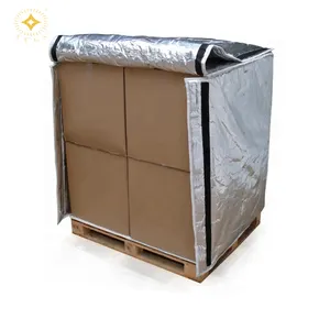 XCGS Kích Thước Tùy Chỉnh Nhôm Lá Nhiệt Chăn Pallet Cách Điện Bìa Cho Mositure Barrier MBB Covers